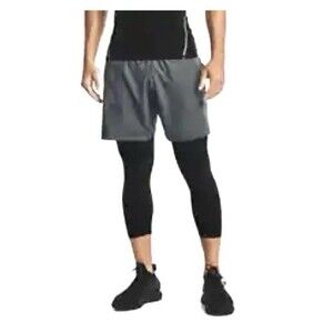 Under Armour Graphic Woven Pitch Gray Athletic Shorts Men's Size XXL New